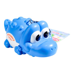 String-Sliding Little Crocodile Pendant Clip - Blue